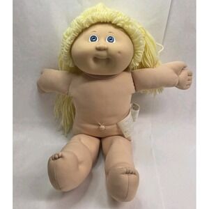 Cabbage Patch Doll Kids Girl Blonde pigtails blue eyes 1985, nude